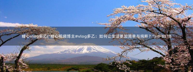 唐伯虎糖心vlog高三